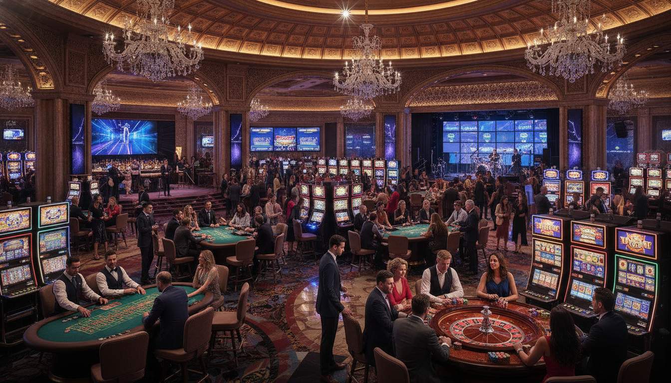 Diferentes categorías de juegos en el casino